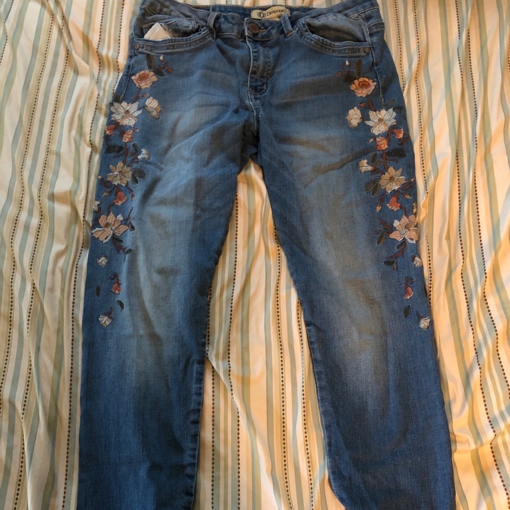 Democracy Floral Women Skinny Jeans Size 12